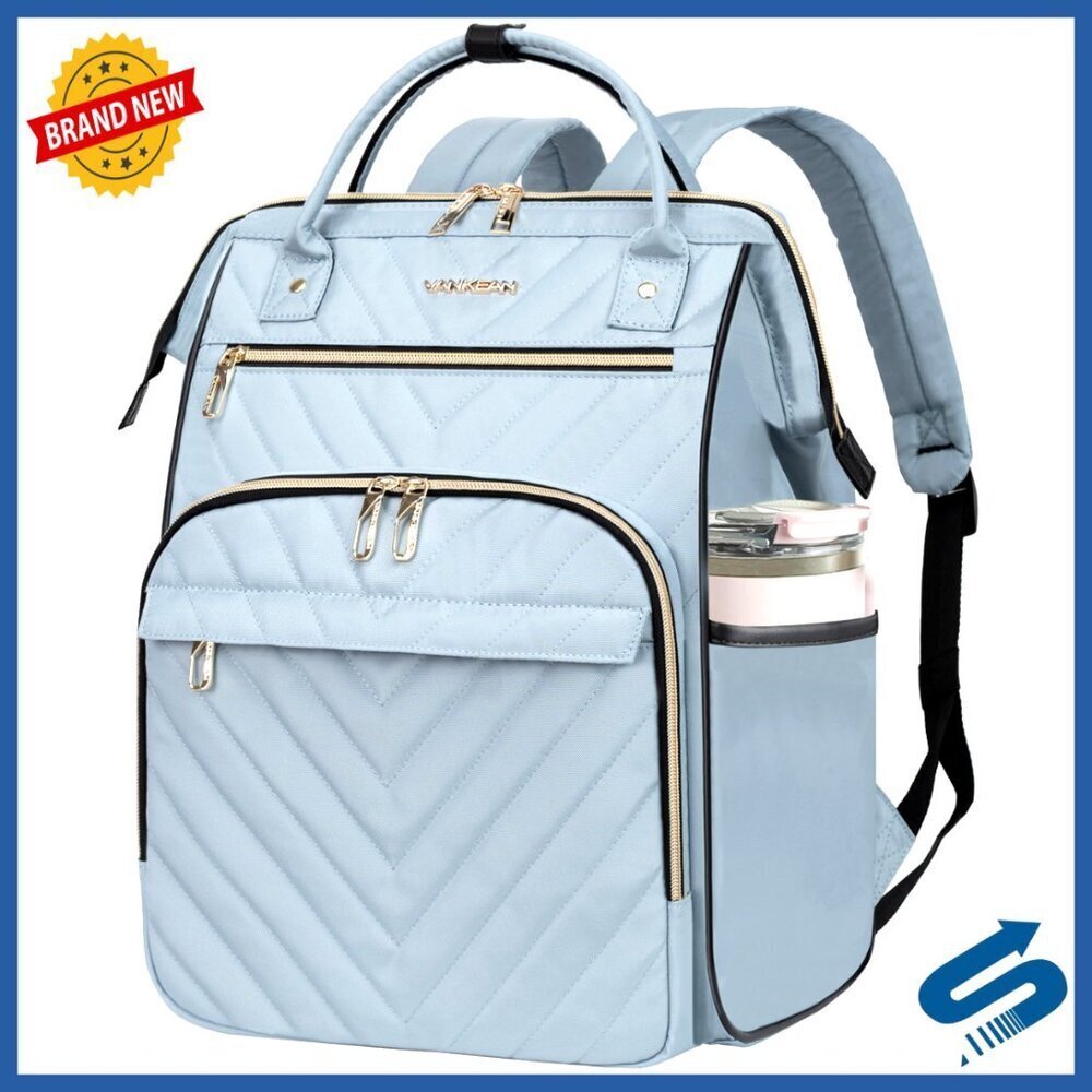 Large Capacity Laptop Backpack Waterproof USB Port RFID Pockets Travel Daypack